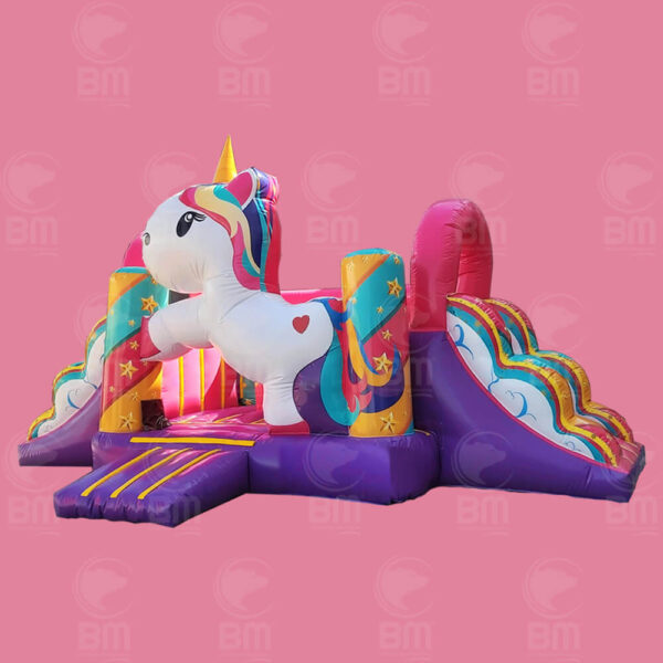 Unicornio doble rampa 02 - Brincolines Guadalajara